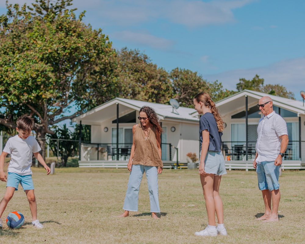 Broadwater-family playing soccer