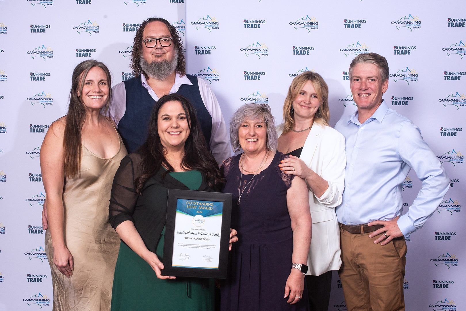 Park Managers, Matt and Laura Nichols, accepting their Finalist recognition for Outstanding Host.