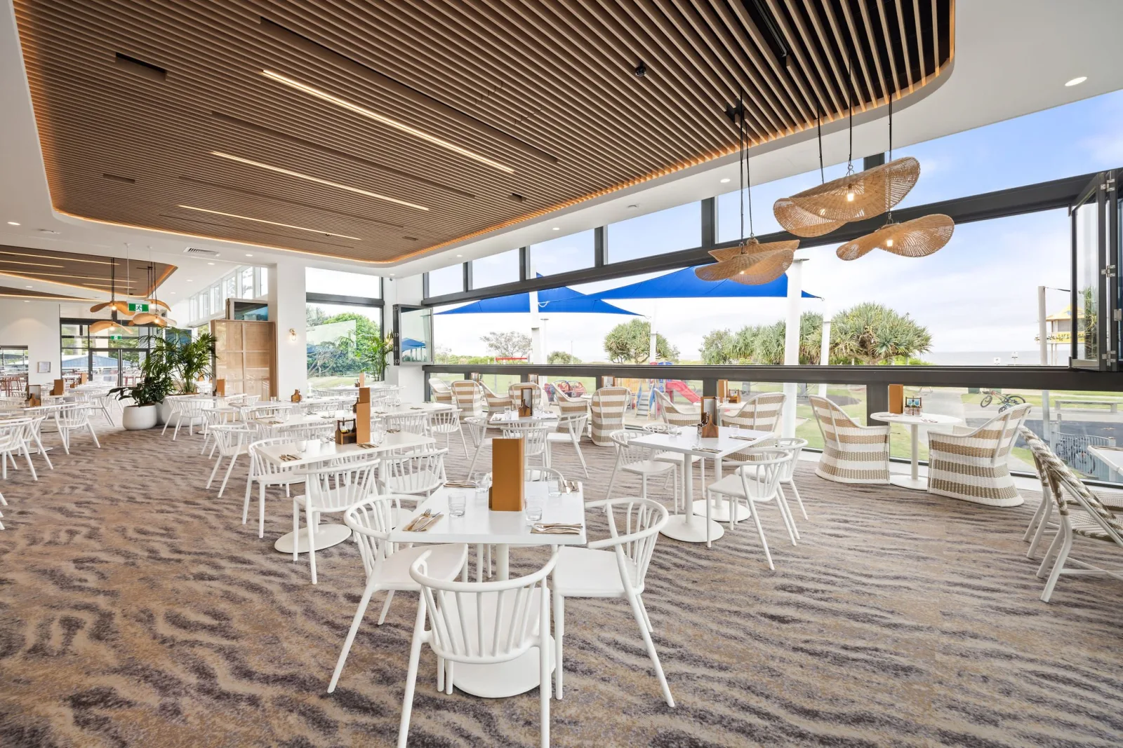 New dining area of the Talle Surf Club