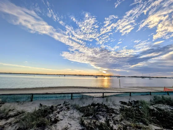 Sunrise over the Broadwater