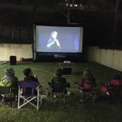 Christmas movie under the stars