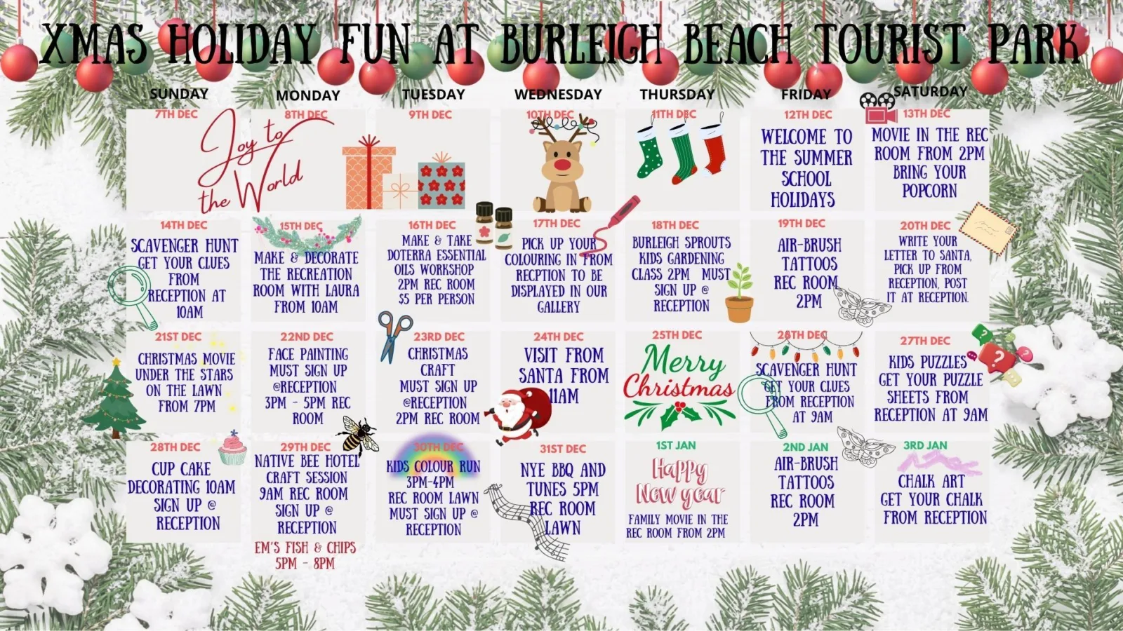 Xmas Activities 2025