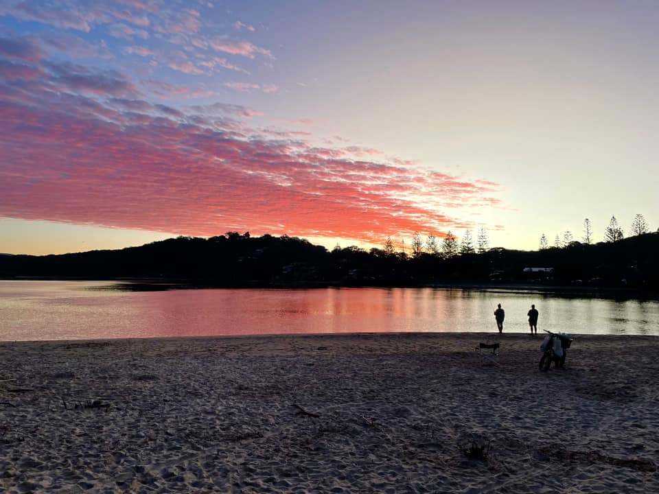 Sunset over Tallebudgera Creek