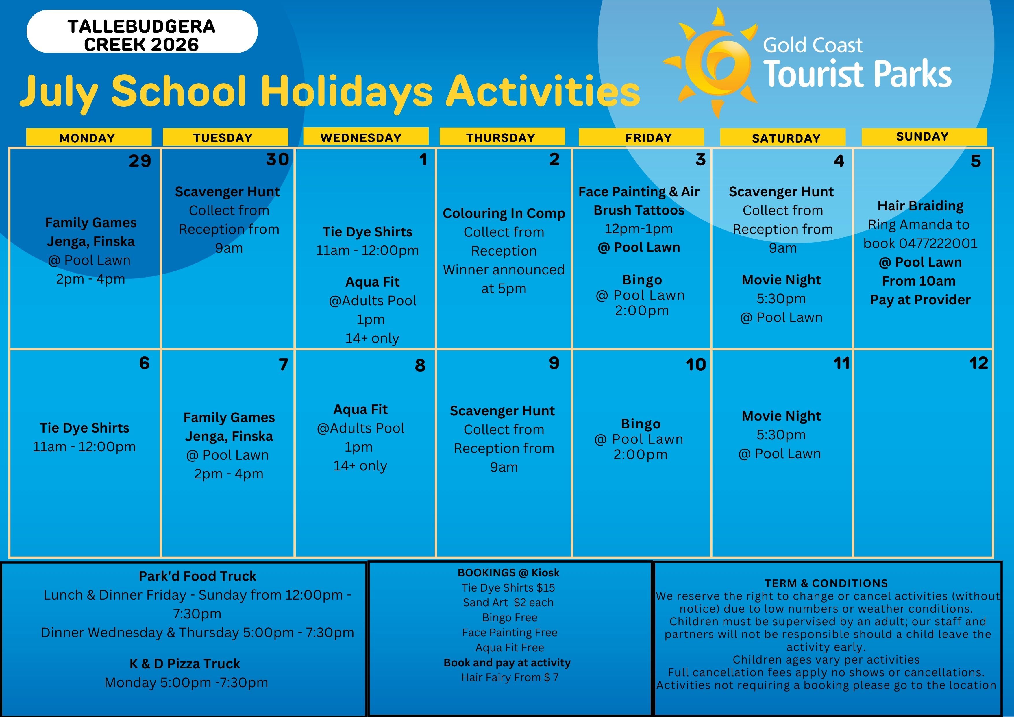 School Holiday Activities